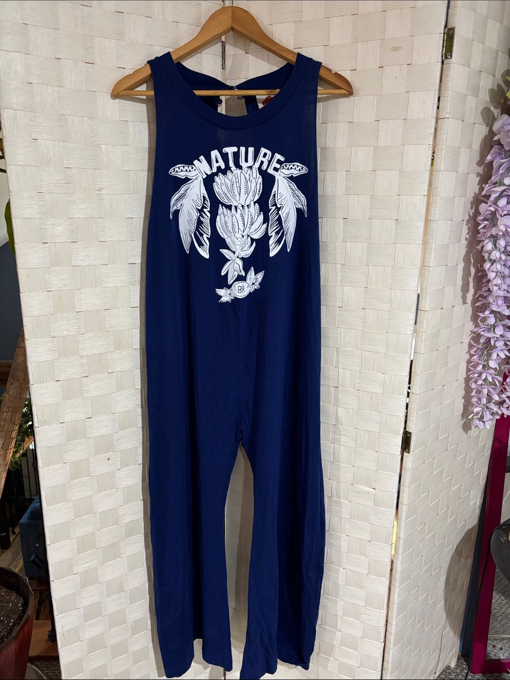 FARM Rio Navy Blue Nature Organic Cotton Jumpsuit.